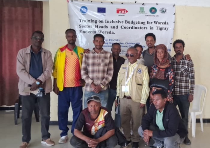 Group photo of participants at a disability-inclusive budgeting training for woreda sector heads and coordinators in Enderta Woreda, Tigray.